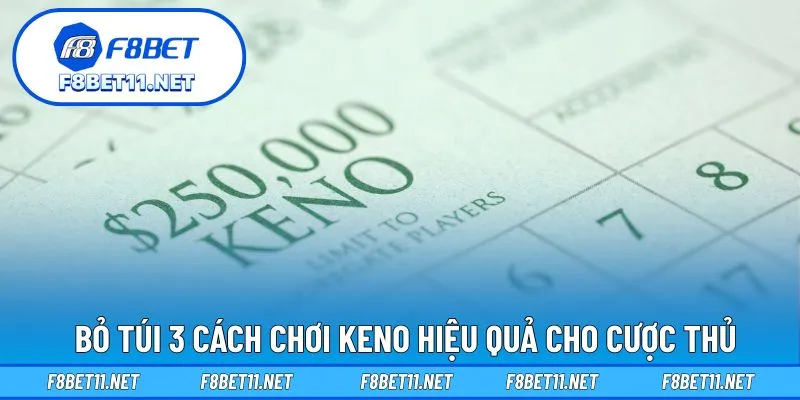 Cách Chơi Keno Đơn Giản Dành Cho Tân Thủ F8BET, Ai Cũng Làm Được 4 Bỏ túi 3 cách chơi keno hiệu quả cho cược thủ